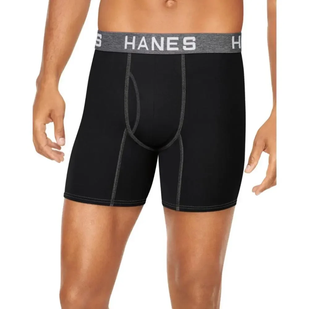 Hanes Ultimate Underwear Mens M Multi Comfort Flex Fit Boxer Brief 4-Pack GBO737
